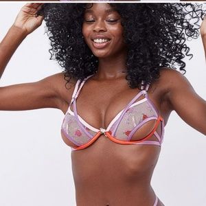 🔥Host Pick🔥NWT For Love and Lemons 🍋 Rose Bloom Underwire Bra